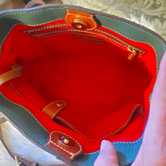 Gorgeous Dark Green Dooney & Bourke Pebble Mini Chelsea Shopper - Picture 4 of 14